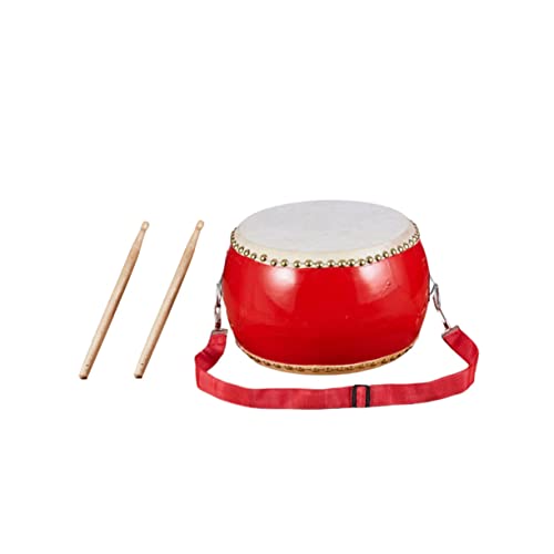 IMIKEYA Rindsleder Kindertrommel Holz Trommel Für Trommelstöcken Und Tragegurt Ideales Percussion Instrument Für Kleine Musikliebhaber von IMIKEYA