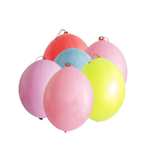 IMIKEYA Schlagballons Neon Farben Bunte Aufblasbare Ballons Mit Gummibandgriff Für Party Dekoration Und Spielspaß Für Kindergeburtstage Und Festlichkeiten von IMIKEYA