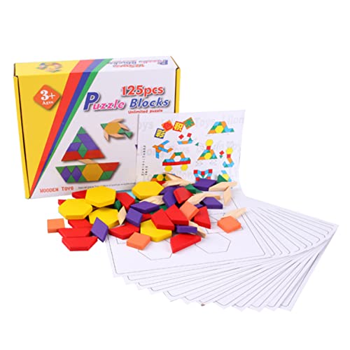 IMIKEYA Teiliges Holzpuzzle Kreatives Tangram Formenspielzeug Für Pädagogisches Zur Frühen Der Kreativität Und Problemlösungsfähigkeiten Für Jungen von IMIKEYA