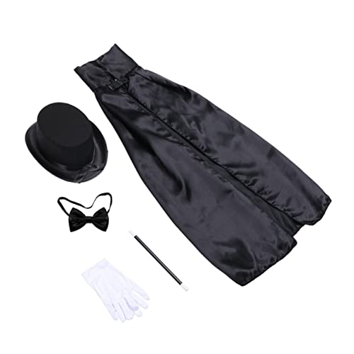 IMIKEYA Teiliges Zaubererkostüm Set Für Inklusive Umhang Hut Handschuhe Krawatte Und Zauberstab Für Halloween Cosplay Und Kostümpartys von IMIKEYA