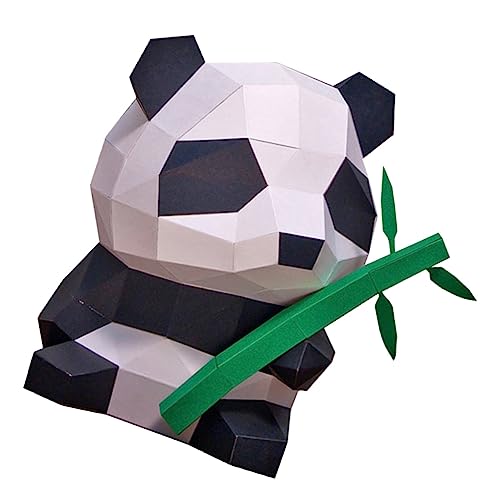 IMIKEYA Tier-Form 3D Papier Modell Panda Origami Papier Tier Papercraft Panda Gebäude von IMIKEYA