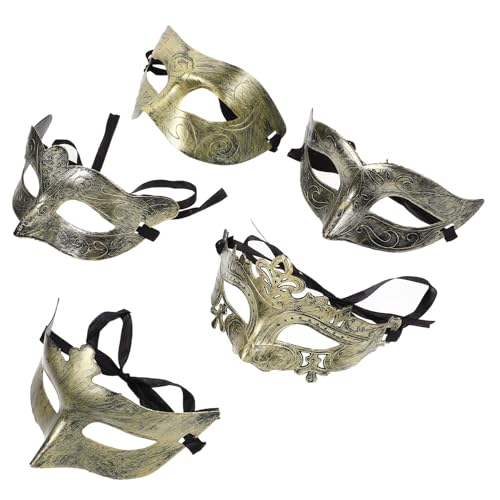 IMIKEYA Vintage Halbmaske Maskerade Requisite Für Erwachsene Cosplay Masken Für Halloween Und Partys Inklusive Retro Designs Für Kreative Gestaltungen von IMIKEYA