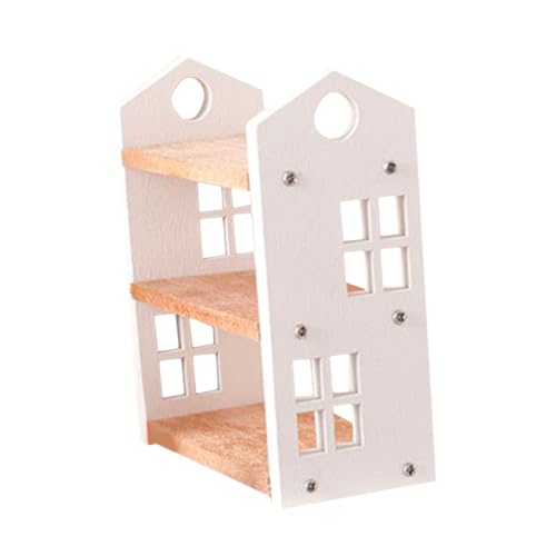 IMIKEYA winzige Hausmöbel Dollhouse Zubehör Kleinregal für Mini Regal Miniatur-Bücherregal aus Holz Mini-Bücherregal für Mini-Bücher Puppenhaus Bücherregal Mini-Regal hölzern von IMIKEYA