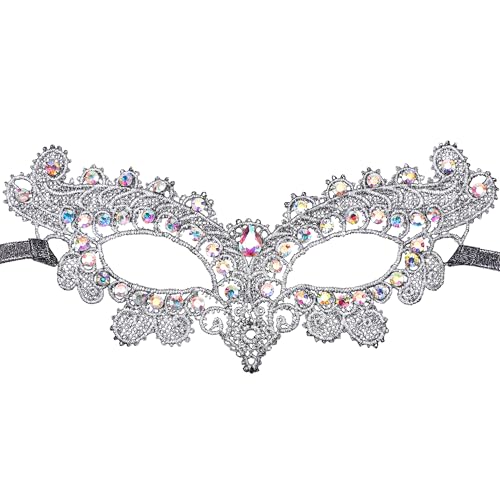 INCOK Elegante Spitze Maskenball Masken für Damen - Fasching Maske Männer Frauen Venezianische Maskerade Maske Augenmaske zum Halloween Karneval Abendkleid Ball Kostüm Abschlussball von INCOK