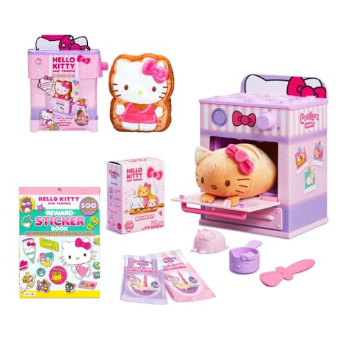 Cookeez Makery Hello Kitty und seine Freunde duftender Plüschofen-Spielset mit Hello Kitty Toasty Treatz Toaster und Increditoyz Geschenk-Set von INCREDITOYZ