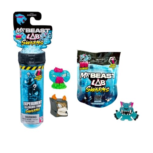 INCREDITOYZ Beast Lab Swarms Reagenzglas 2er-Pack mit Beast Labs Swarms Mini 2,5 cm Mystery Collectable Toy Figure Gift Bundled Set von INCREDITOYZ