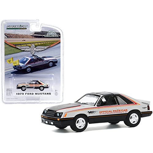 Greenlight 30166 1979 Ford Mustang 63rd Annual Indianapolis 500 Mile Race Offizielles Pace Car (Hobby Exclusive) Indy 500 IndyCar Maßstab 1/64 von Greenlight