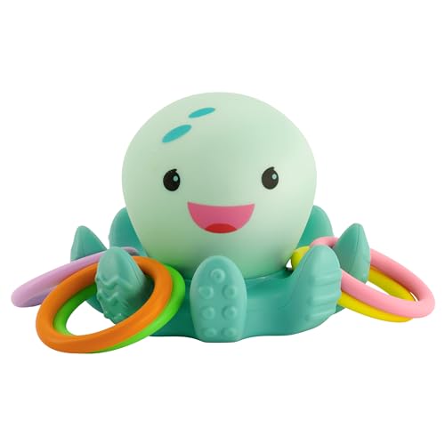 Jouet de bain - Infantino - Pieuvre Lumineuse de bain avec anneaux von INFANTINO