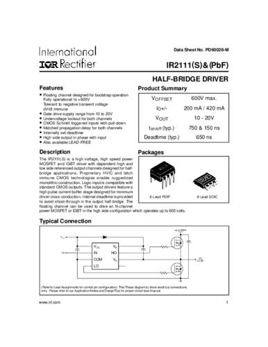 Infineon Technologies IR2111SPBF SMD von INFINEON TECHNOLOGIES