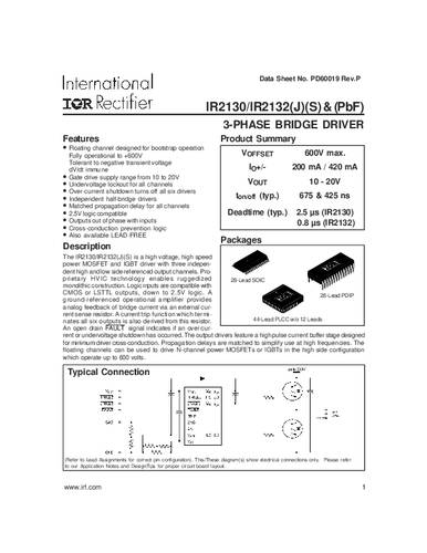 Infineon Technologies IR2130SPBF SMD von INFINEON TECHNOLOGIES