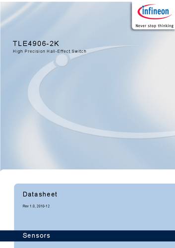 Infineon Technologies Magnetsensor TLE49062KHTSA1 2.7 - 18V Messbereich: 12.5 - 23.5 mT SC-59-3 Tape von INFINEON TECHNOLOGIES