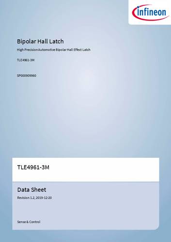 Infineon Technologies Magnetsensor TLE49613MXTSA1 3 - 32V Messbereich: 4.6 - 10.4 mT Tape on Full re von INFINEON TECHNOLOGIES