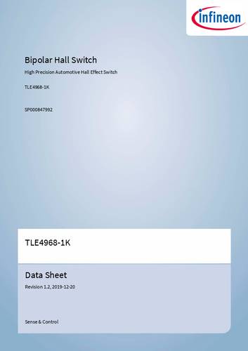 Infineon Technologies Magnetsensor TLE49681KXTSA1 3 - 32V Messbereich: -0.2 - 2.25 mT SC-59-3 Tape o von INFINEON TECHNOLOGIES