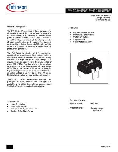 Infineon Technologies PVI5080NPBF SMD von INFINEON TECHNOLOGIES