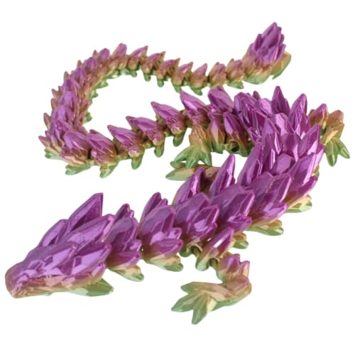 3D Printed Dragon 24inch Gemstone Dragon Toys Dinosaur Fidget Toys Easter Christmas Gifts For Adults Home Office Decor (24inch Gem Dragon) von INFMETRY