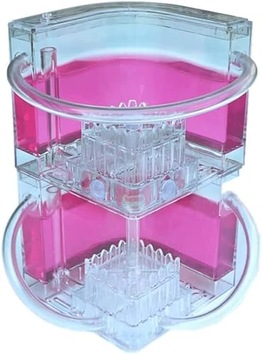 Ameisenfarmschloss, Ameisenhabitat mit Verbindungsrohr, Ameisenburg, Homeschool, 3D-Labyrinth, 20 cm, Ameisenfarm, Forschung, biologisches Verhalten(Pink) von ININOSNP