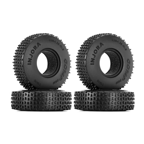 INJORA 1.9" Comp Pins Reifen -S4 106 * 35mm für 1/10 RC Crawler Rock Buggy TRX4 SCX10 Pro Capra Gen8 VS4-10 von INJORA