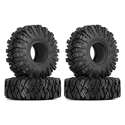 INJORA 1.9 Mud Terrain Reifen Kraken Claw Reifen für Axial SCX10 Pro UTB18 TRX4 Redcat VS4-10 Redcat Gen 8 7 Pro Enduro FCX10 1/10 RC Crawler Auto, 4PCS von INJORA