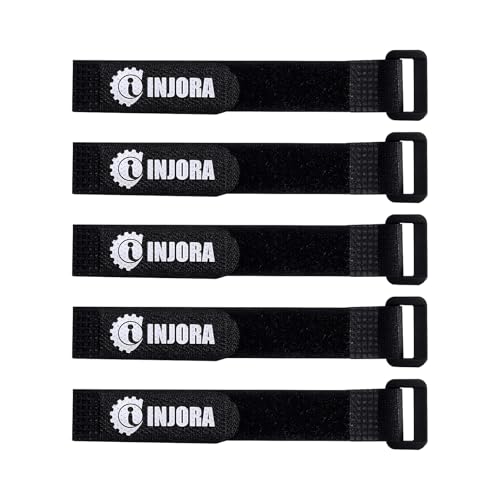 INJORA 5PCS 20 * 2cm rutschfeste Batterieriemen für RC Modell Crawler Auto von INJORA