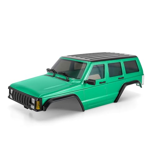 INJORA 6,10 Zoll Radstand ABS Hardtop Cherokee Karosserie für 1/18 RC Crawler Chassis TRX4M Bronco Defender von INJORA