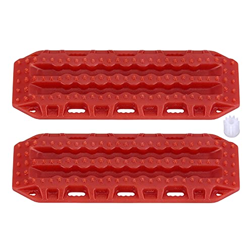 INJORA Crawler Sand Ladder Plastik RC Sand Board Mini Recovery Board für 1/24 RC Crawler Axial SCX24 Upgrade Teile (2pcs Rot) von INJORA