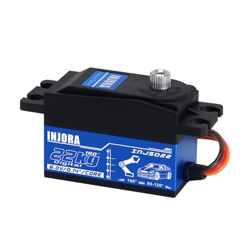 INJORA INJS022 22KG Low Profile Digital Servo für 1/10 RC Auto Roboter Modell von INJORA