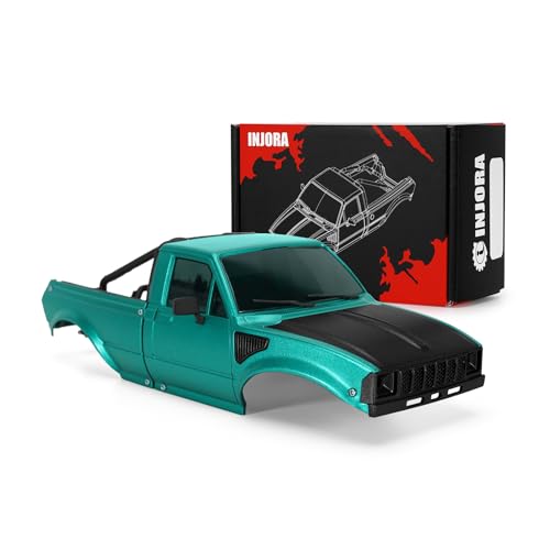 INJORA IR60-24 Pickup Hardbody Schale Karosserie mit Bettrahmen für 1/24 RC Crawler Axial SCX24 C10 Bronco Deadbolt Wrangler von INJORA