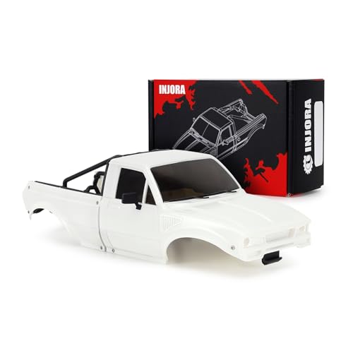 INJORA IR60 Pickup Hard Karosserie mit Ladefläche für 1/18 RC Crawler TRX4M Defender Bronco (Unbemalt) von INJORA