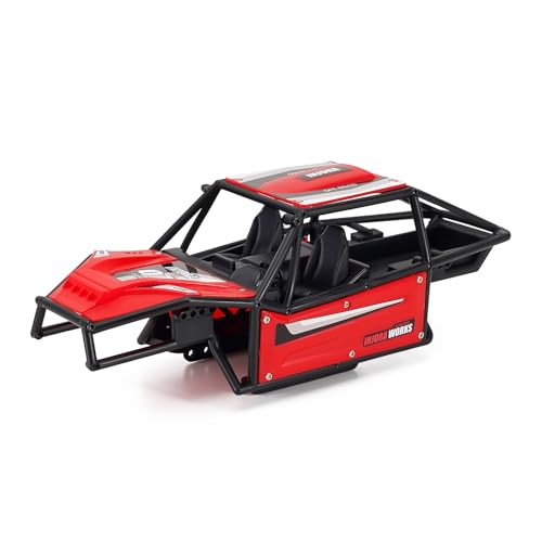 INJORA Nylon Buggy Karosserie Chassis Kit mit Licht für 1/18 RC Crawler TRX4M Upgrade von INJORA