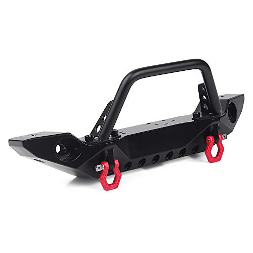 INJORA RC Frontstoßstange Front Bumper Crawler Stoßstange mit LED Licht für 1:10 RC Crawler TRX-4 Axial SCX10 SCX10 II 90046 SCX10 III AXI03007 von INJORA