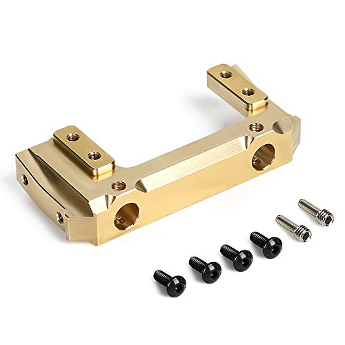 INJORA RC Stoßstange Halterung Messing Bumper Bracket Upgrade Teile für Servo Motor 1/10 RC Crawler Axial SCX10 II 90046 von INJORA