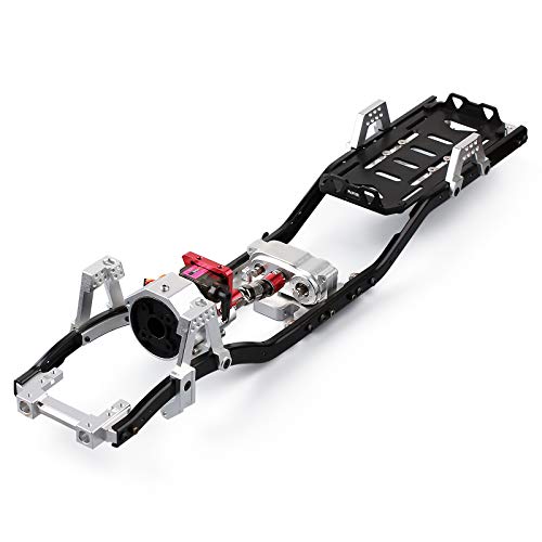 INJORA RC Metall Chassis Rahmen 313mm Radstand für 1/10 RC Crawler Car Axial SCX10 90046 von INJORA