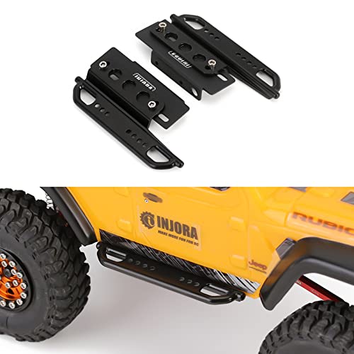 INJORA RC Pedal Platte Seiten Pedal Rock Sliders Zubehör für 1/24 Axial SCX24 Wrangler JLU Deadbolt AXI90081 Upgrades Teile von INJORA