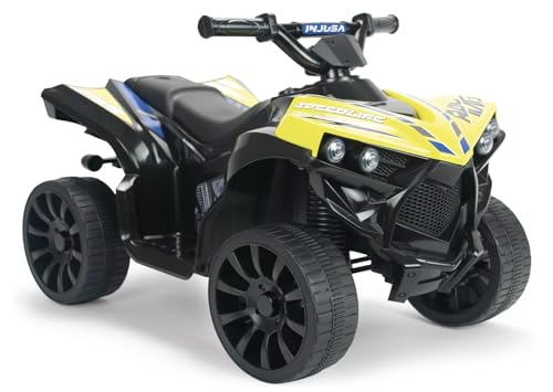 Elektrisches Kinderquad 6V Gelb mit Rückwärtsgang LED-Licht Geräuschen Automatische Bremse Gaspedal Ab 2 Jahren Kompaktes Sicheres Spielzeug Elektrofahrzeug Junge Mädchen INJUSA Elektrisches Kinderquad 6V Gelb mit Rückwärtsgang LED-Licht Geräuschen Automatische Bremse Gaspedal Ab 2 Jahren Kompaktes Sicheres Spielzeug Elektrofahrzeug Junge Mädchen INJUSA von INJUSA