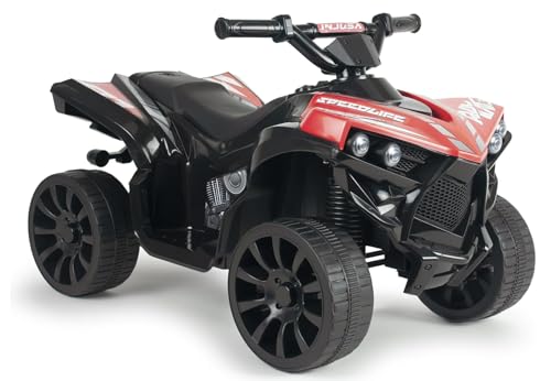 Elektrisches Kinderquad 6V Rot mit Rückwärtsgang LED-Licht Geräuschen Automatische Bremse Gaspedal Ab 2 Jahren Kompaktes Sicheres Spielzeug CE-Zertifiziert Elektrofahrzeug Junge Mädchen INJUSA Elektrisches Kinderquad 6V Rot mit Rückwärtsgang LED-Licht Geräuschen Automatische Bremse Gaspedal Ab 2 Jahren Kompaktes Sicheres Spielzeug CE-Zertifiziert Elektrofahrzeug Junge Mädchen INJUSA von INJUSA