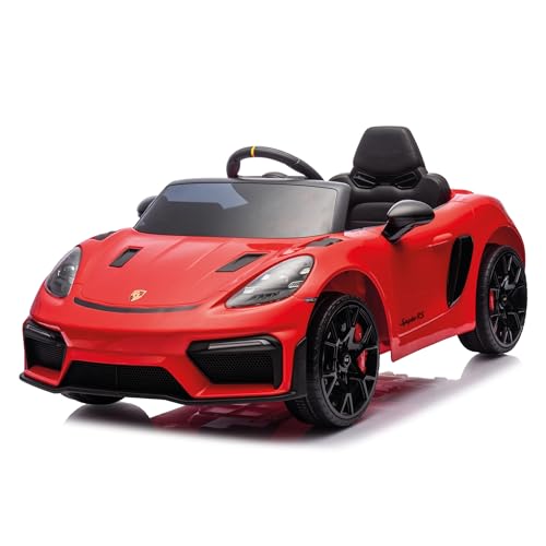 Kinder Elektroauto Porsche 12V Lithium + Fernbedienung Eltern + Sound + Licht + USB MicroSD + Eva-Räder + Türen Öffnend + Rückwärtsgang + Elektrische Bremse + + 3 Jahre Rot | INJUSA Kinder Elektroauto Porsche 12V Lithium + Fernbedienung Eltern + Sound + Licht + USB MicroSD + Eva-Räder + Türen Öffnend + Rückwärtsgang + Elektrische Bremse + + 3 Jahre Rot | INJUSA von INJUSA