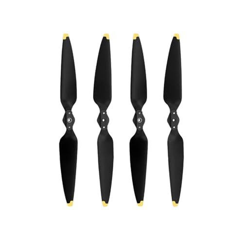 INKMHZTK 2 Paar Propeller for D-JI Air 3 Drone Noise Reduktion Quick Release Propeller Paddle Ersatz Teile Propeller Drone Zubehör(Gold) von INKMHZTK