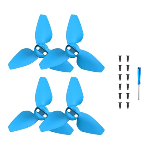 INKMHZTK 2 Pairs Propeller for D-JI NEO Multi-Farben Paddle Leichte Quick Release Flügel Ersatz Requisiten Klinge Fans Drone Zubehör(Blue) von INKMHZTK