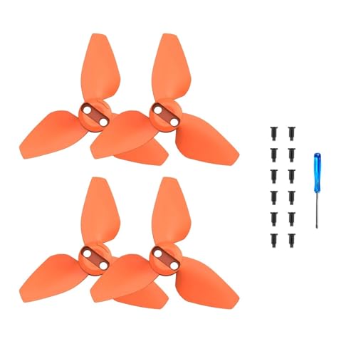 INKMHZTK 2 Pairs Propeller for D-JI NEO Multi-Farben Paddle Leichte Quick Release Flügel Ersatz Requisiten Klinge Fans Drone Zubehör(Orange) von INKMHZTK