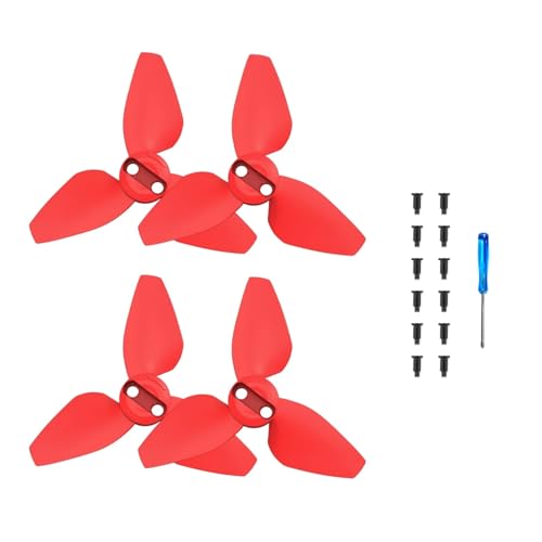 INKMHZTK 2 Pairs Propeller for D-JI NEO Multi-Farben Paddle Leichte Quick Release Flügel Ersatz Requisiten Klinge Fans Drone Zubehör(Red) von INKMHZTK