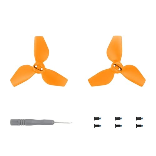 INKMHZTK Propeller for D-JI Neo Handheld Flug Kamera 2016S Farbe Paddle Leichte Fans Flügel Handheld Drone Zubehör(1 Pair Orange) von INKMHZTK