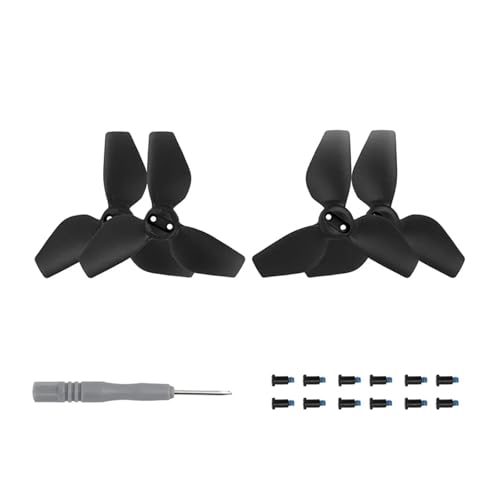 INKMHZTK Propeller for D-JI Neo Handheld Flug Kamera 2016S Farbe Paddle Leichte Fans Flügel Handheld Drone Zubehör(2 Pair Black) von INKMHZTK