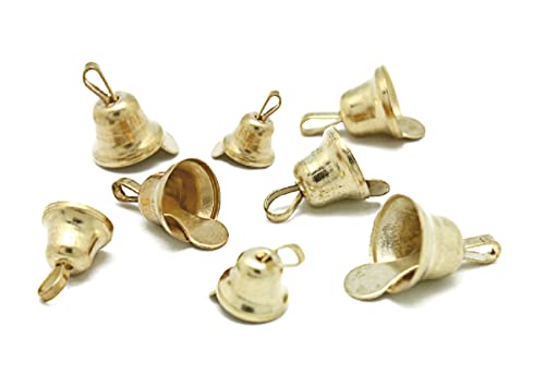 INNSPIRO Goldfarbene Glocken, 8 mm. 10 mm. 12 mm. 30 Stück. von INNSPIRO