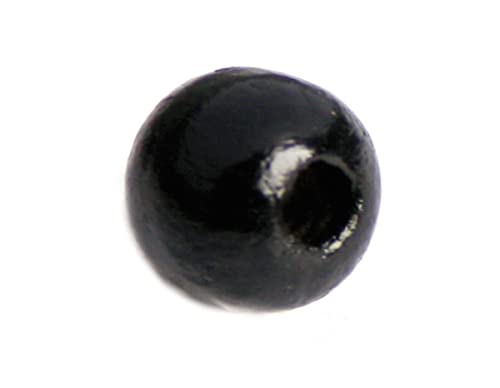 INNSPIRO Perle aus Holz, schwarze Kugel Durchmesser: 8 mm. 100 Stück. von INNSPIRO