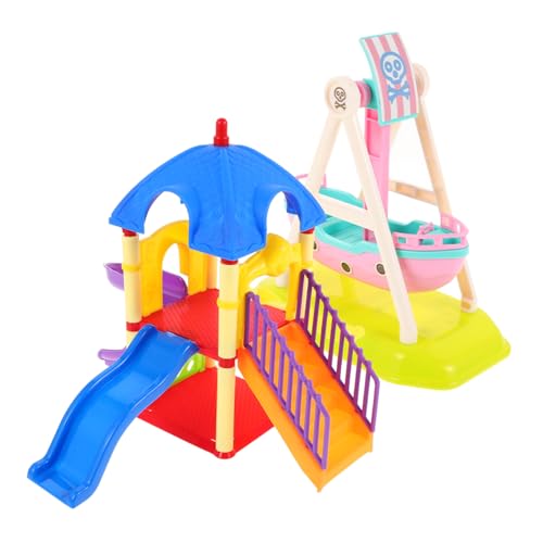 INOOMP 2stücke Miniatur Spielplatz Modelle Puppenhaus Zubehör Mit Rutsche Und Piratenschiff Fördert Kreatives Spielen Und Soziale Interaktion Für Junge Mädchen INOOMP 2stücke Miniatur Spielplatz Modelle Puppenhaus Zubehör Mit Rutsche Und Piratenschiff Fördert Kreatives Spielen Und Soziale Interaktion Für Junge Mädchen von INOOMP