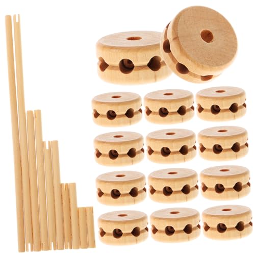 INOOMP 1 Satz Holzbausteine mit Kreatives Konstruktionsspielzeug für Pädagogisches Holzspielzeug Hand Augen Koordination und Kreativität und Sicher INOOMP 1 Satz Holzbausteine mit Kreatives Konstruktionsspielzeug für Pädagogisches Holzspielzeug Hand Augen Koordination und Kreativität und Sicher von INOOMP
