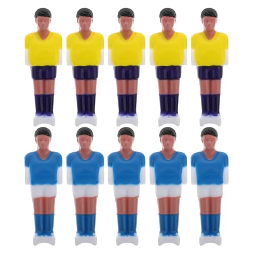 INOOMP 10 Stücke Tischfußball Männer Tischfußball Spieler Set Tischfußball Ersatz Teile Für Tisch Fußball Fußball Player von INOOMP