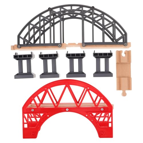 INOOMP 2 Stück Gleiszubehör Eisenbahnbrücke Brücke Bahnbrückenpiergleis Brückenpfeiler Der Eisenbahn Brückenpfeiler Aus Kunststoff Bahngleise Brücke Holz Rot INOOMP 2 Stück Gleiszubehör Eisenbahnbrücke Brücke Bahnbrückenpiergleis Brückenpfeiler Der Eisenbahn Brückenpfeiler Aus Kunststoff Bahngleise Brücke Holz Rot von INOOMP