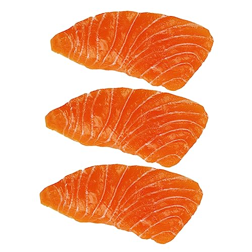 INOOMP 3 Stück Teiliges Künstliche Lachsfilets aus Langlebigem Realistisch Gestaltete Dekoration für Küche Schaufenster Kindergarten und Zuhause Attraktive Lebensechte Lachsimitate INOOMP 3 Stück Teiliges Künstliche Lachsfilets aus Langlebigem Realistisch Gestaltete Dekoration für Küche Schaufenster Kindergarten und Zuhause Attraktive Lebensechte Lachsimitate von INOOMP