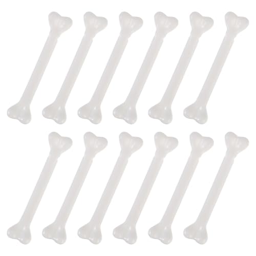 INOOMP 36pcs Mini Kunststoff Knochen, Halloween Requisiten, Festival Dekorationen, Weiß, 7, 4 cm INOOMP 36pcs Mini Kunststoff Knochen, Halloween Requisiten, Festival Dekorationen, Weiß, 7, 4 cm von INOOMP
